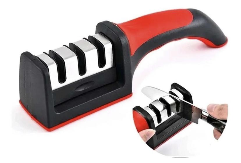 KIT CHURRASCO COMPLETO (60% OFF) - Petisqueira com 6 garfinhos + Faca + Afiador + Escova Limpa Grelha + Maçarico Culinário