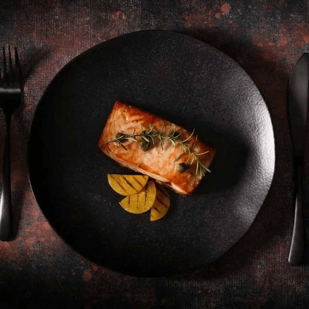 Prato Raso Orgânico Matte Preto 26cm