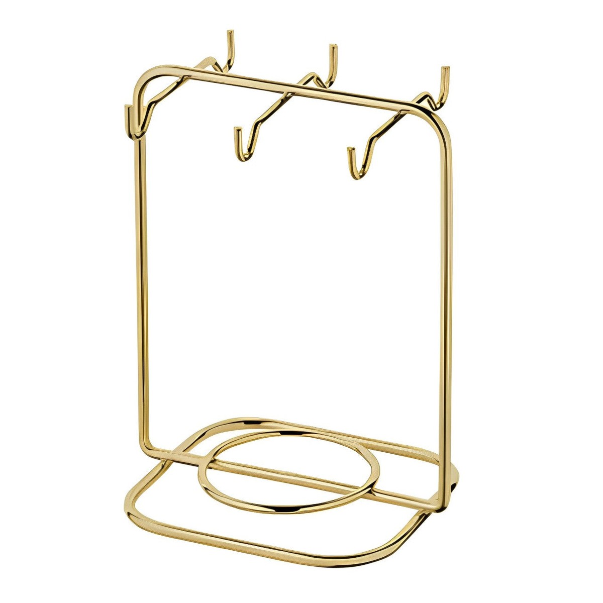 Suporte Porta Xícaras e Pires de Chá Dourado