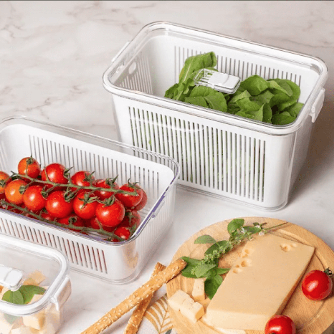 Pote Hermético Slim Multiuso Branco 4,4 Litros